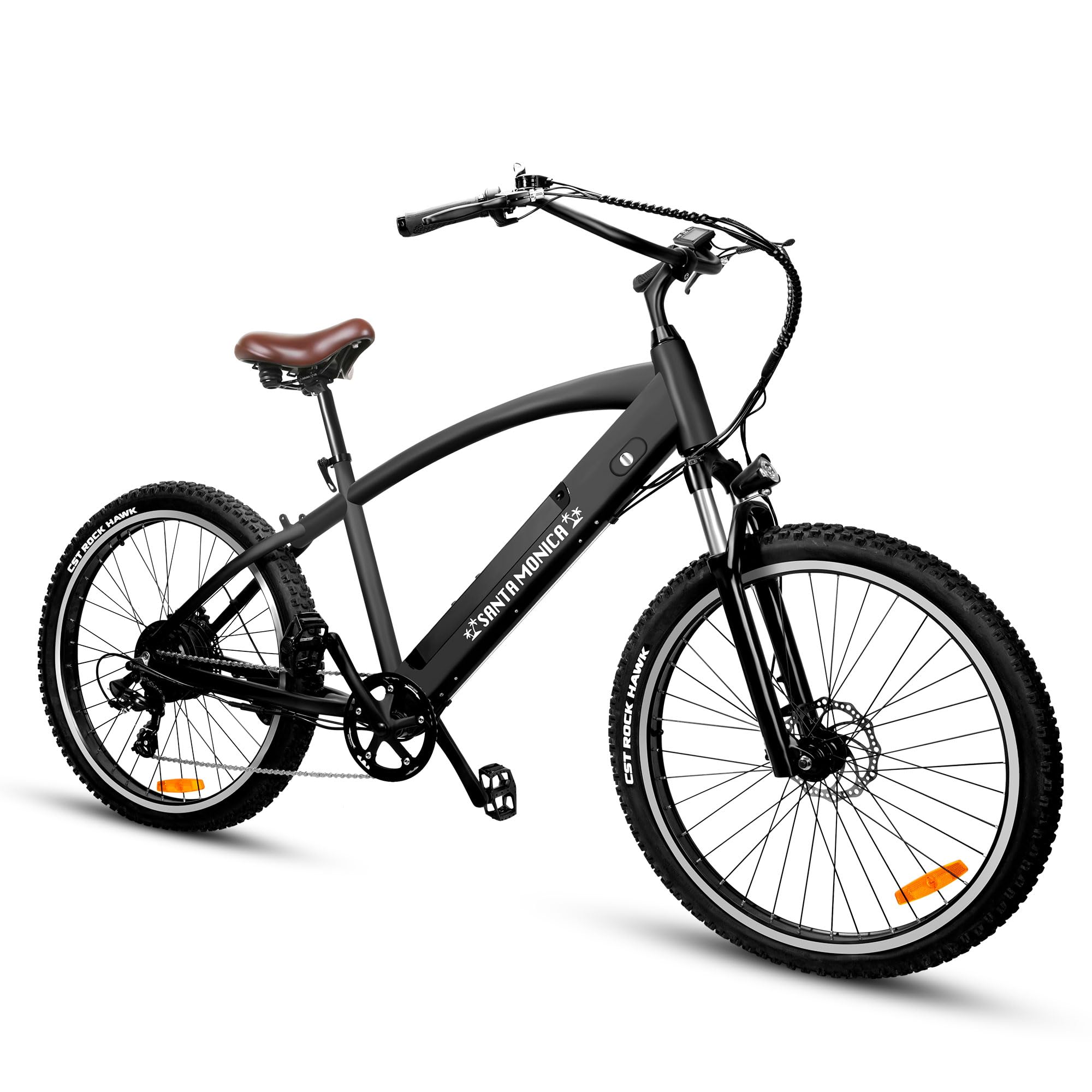NAKTO Electric Bike 26”, 1000W Peak Motor Mountain Ebike,-Pedal Power Pros