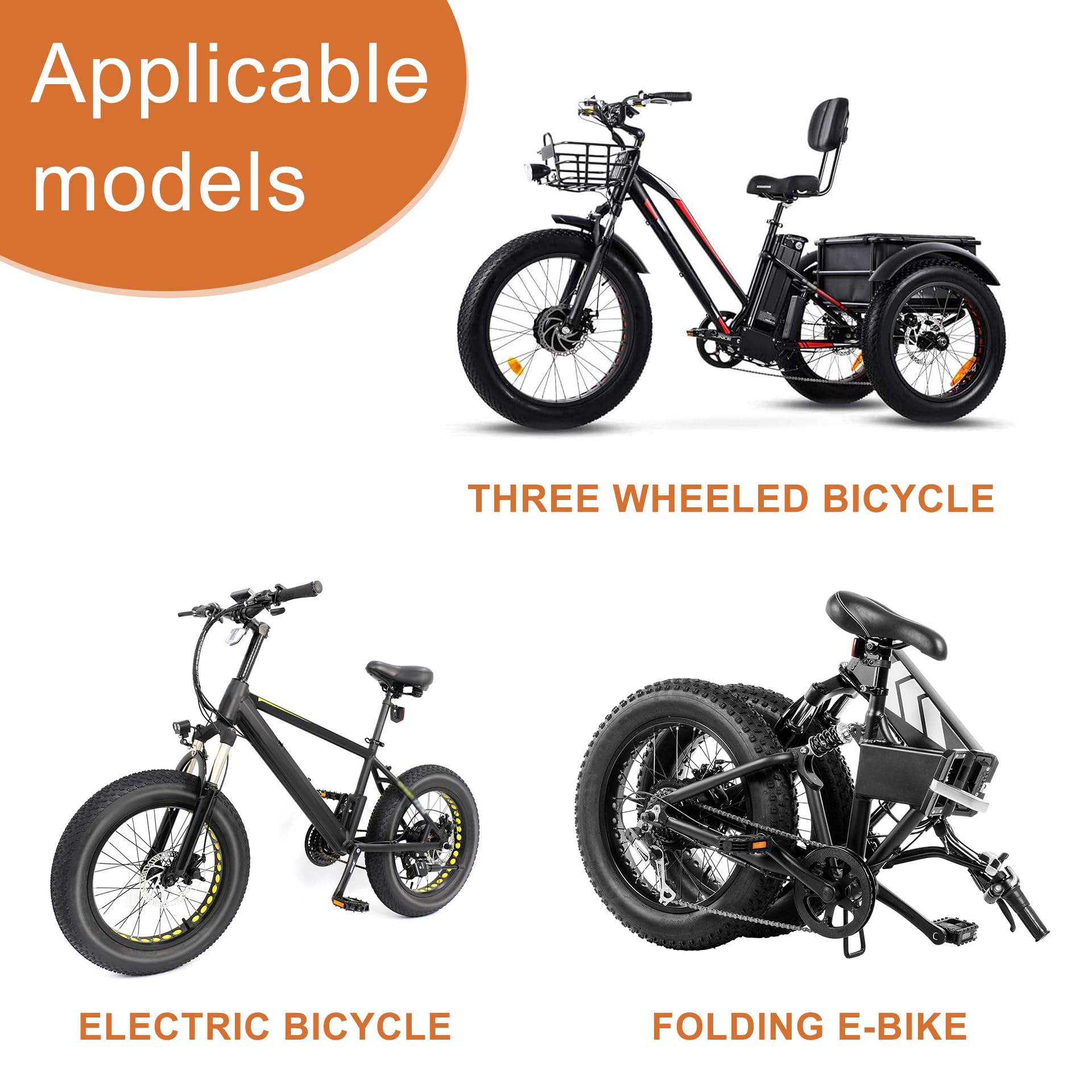 2Sets 20x4.0 Fat Tires and Tubes, Puncture Resistant Folding Bike Tire Sets-Pedal Power Pros