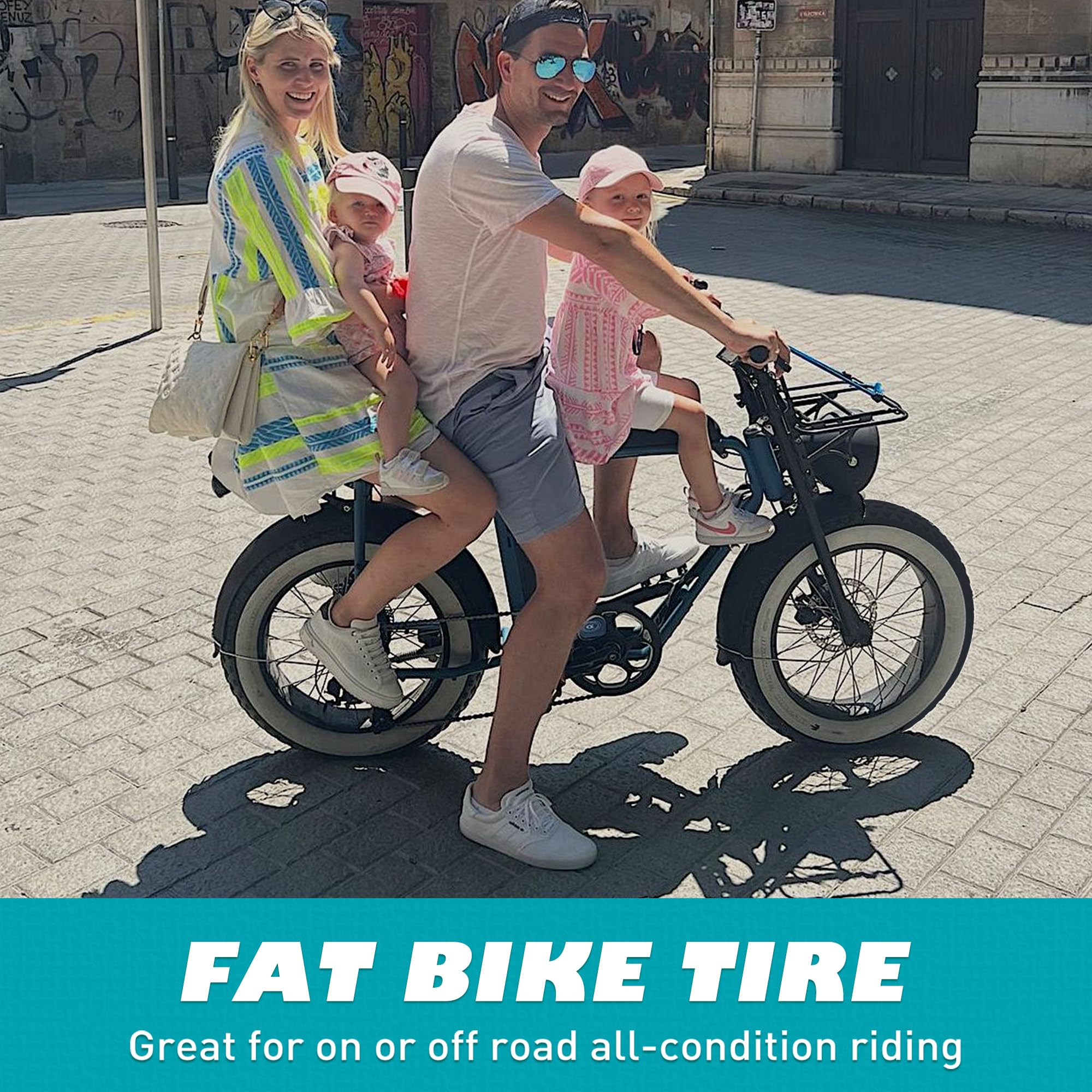 BALINGE E Bike 20x4.0 Fat tire 20 x 4 Fat tire 20x4 Bike tire 2 Pack Heavy Duty High-Performance-Pedal Power Pros