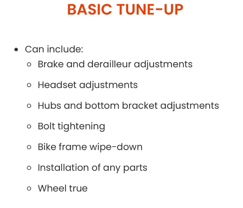 Monthly (or about every 250-500 miles)-Pedal Power Pros