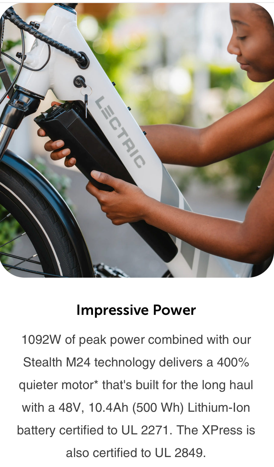 XPress Step-Thru Cummuter Torque Sensor eBike
