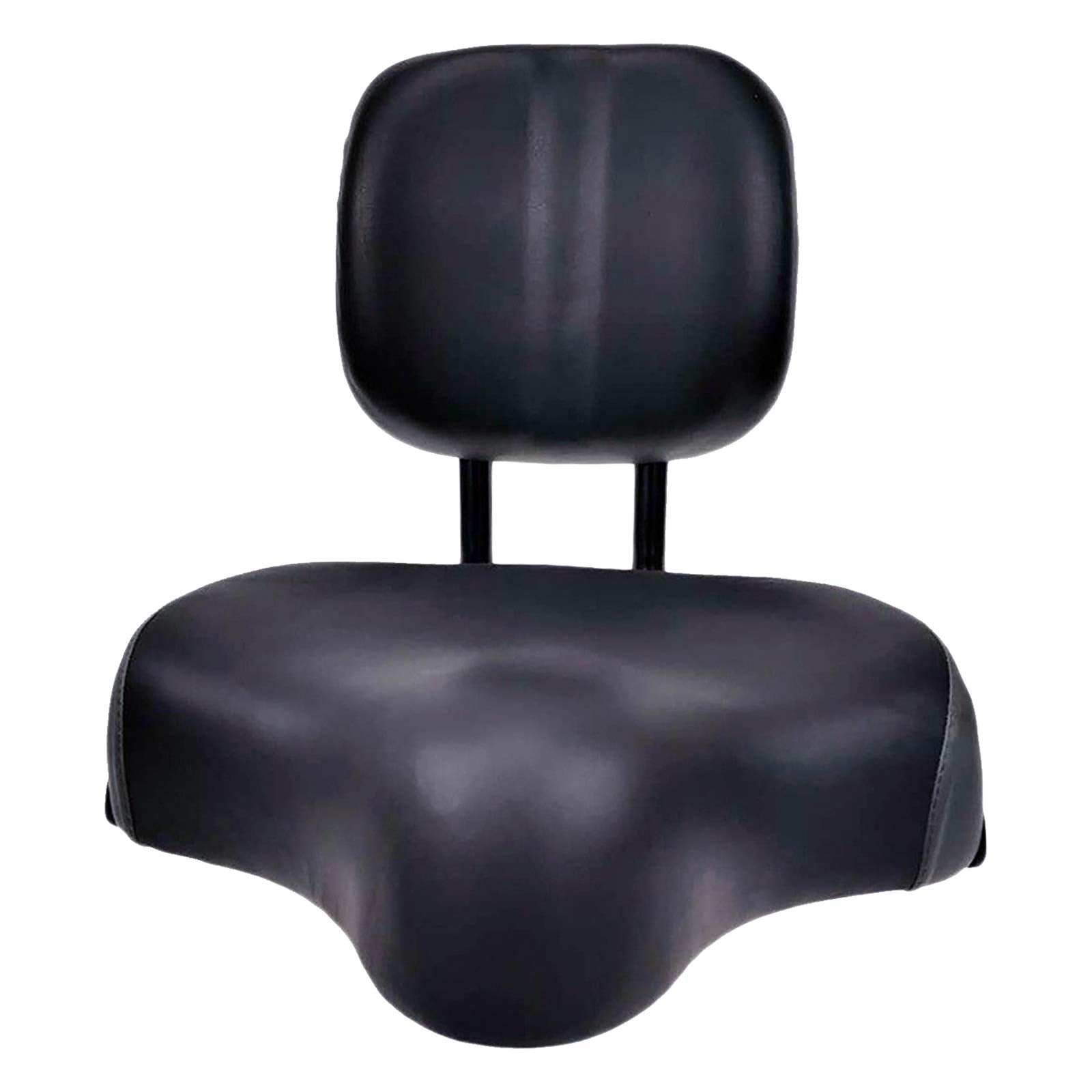 Extra Wide Bike Seat with Backrest and Comfortable Ergonomic Design for Men and Women.-Pedal Power Pros