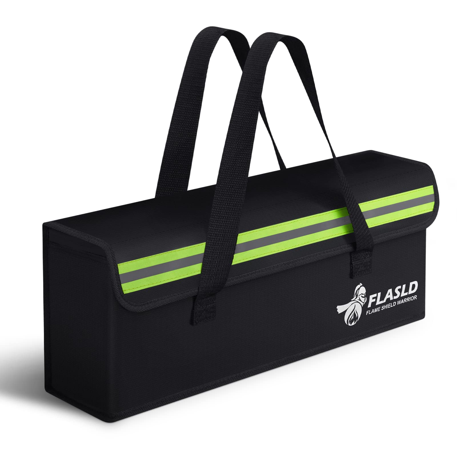 FLASLD E-Bike Battery Safe Bag Explosionproof - Large Capacity Fireproof Lipo Bag for Ebike Battery Charging and Storage (19.3 x 4.3 x 7in)-Pedal Power Pros