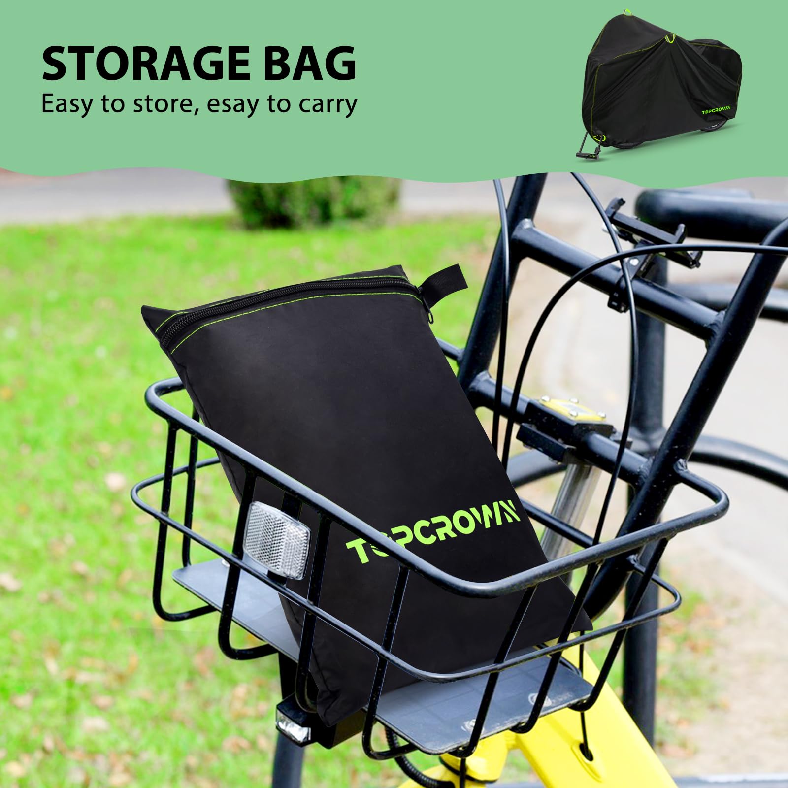 Topcrown Bike Cover Waterproof Outdoor Storage for 1/2/3 Bikes,-Pedal Power Pros