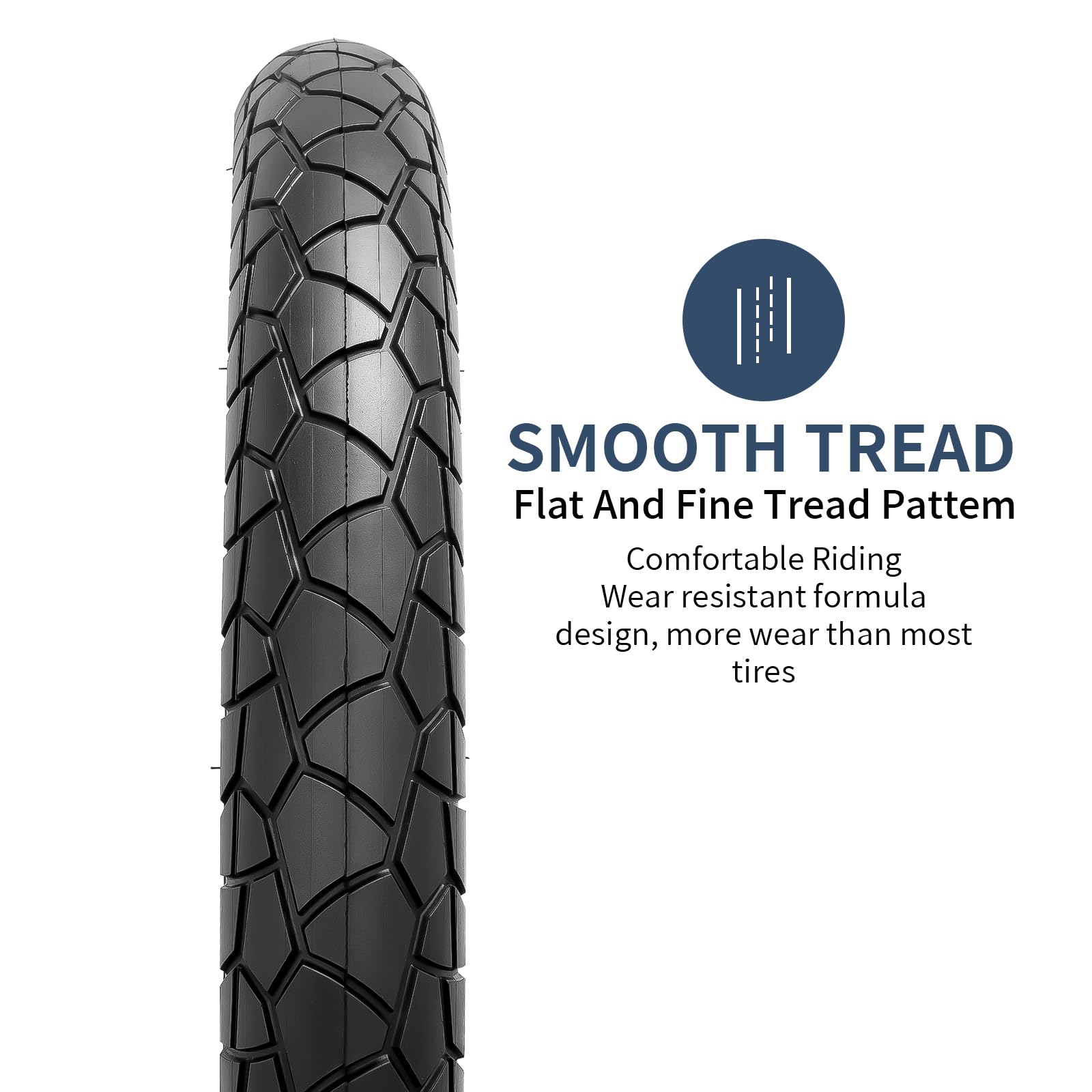 YUNSCM 2-PCS 20" E-Bike Fat Tires 20x3.0/76-406 60TPI and 20" Bike Tubes-Pedal Power Pros