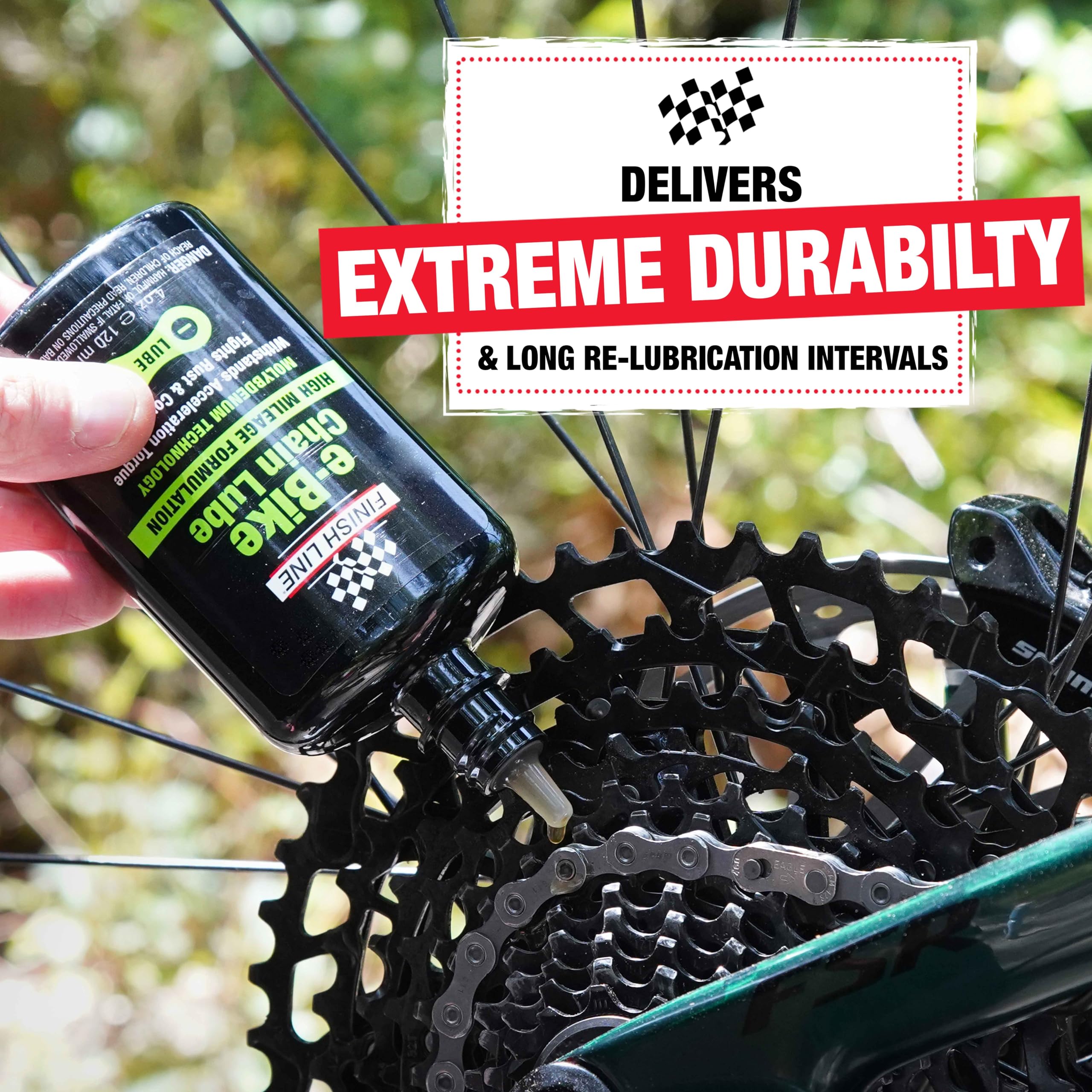 Finish Line E-Bike Chain Lube, 4 oz-Pedal Power Pros