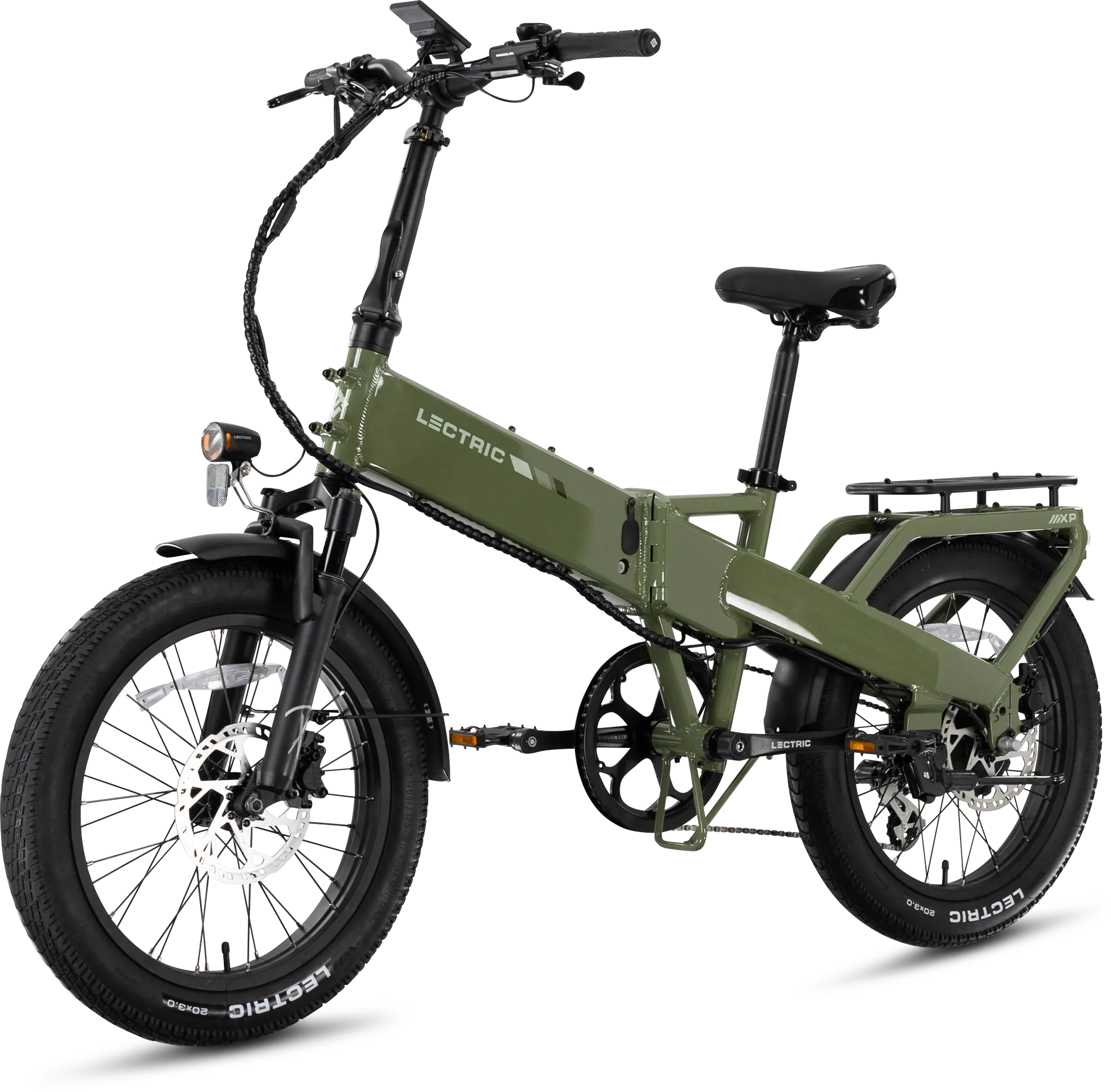XP4 750 Pine Green eBike Foldable Long-Range Utility eBike