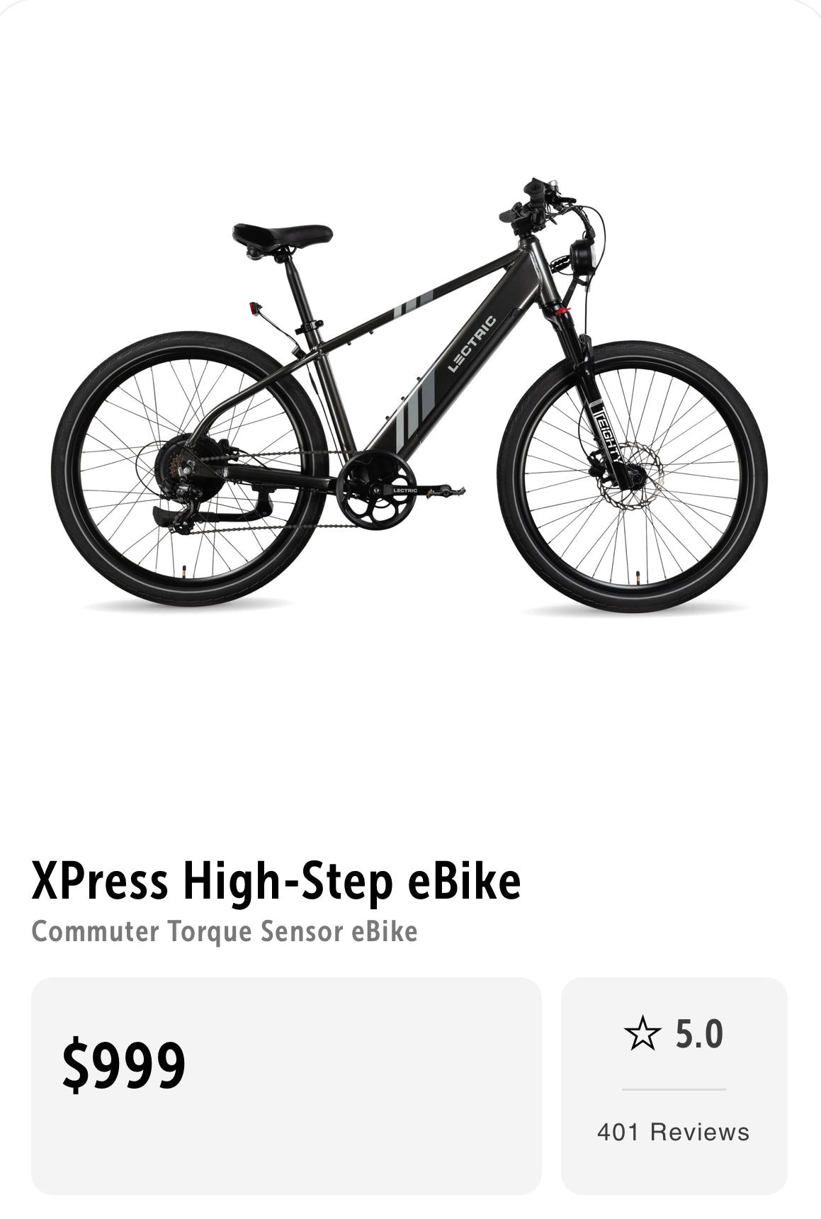 XPress High - Step eBike Commuter Torque Sensor eBike